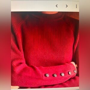 Sezane Sami Jumper deep red Small